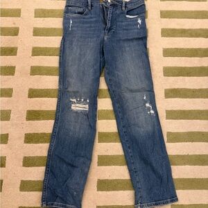 Frame Denim Women's Straight Leg Jeans in Blue